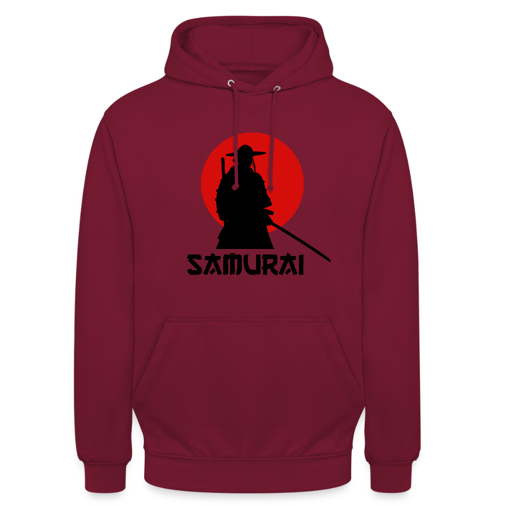 Unisex Samurai Hoodie - bordeaux